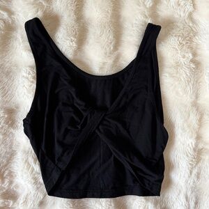 black crossed top